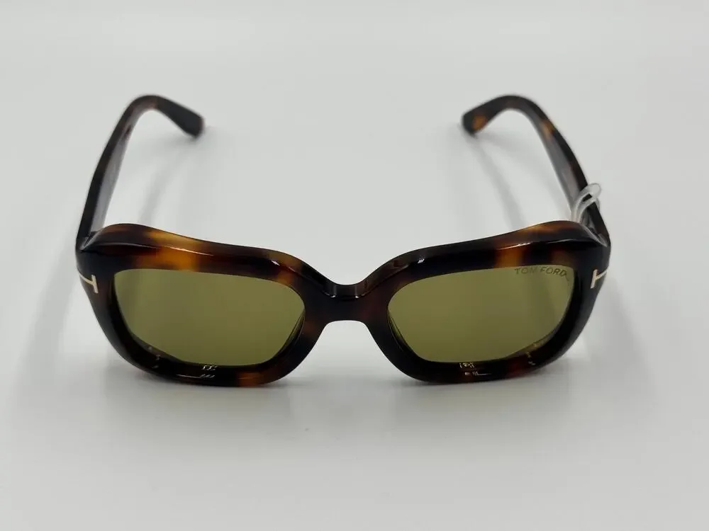 Tom Ford Natalia-02 FT1283 53N Women’s Sunglasses Blonde Havana Green 52mm New